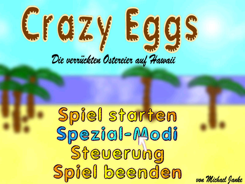 Crazy Eggs Startbildschirm