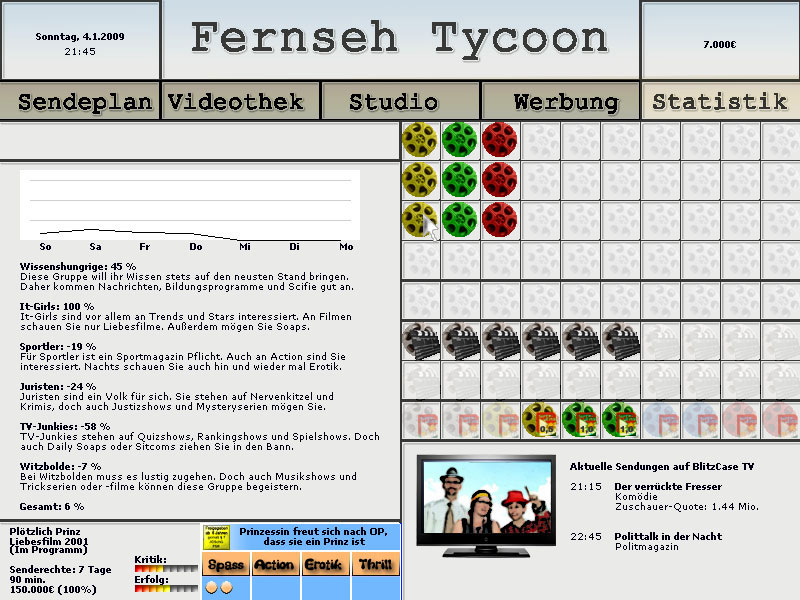 Fernseh Tycoon Download Statistik